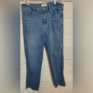 FRAME Le Sylvie Slender Straight Jeans - Size 30